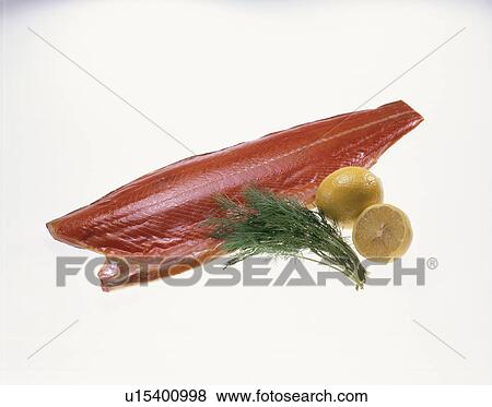 Stock Photo - Smoked Salmon. Fotosearch