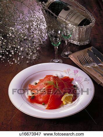 Smoked Salmon View Large Photo Image Stock Photo - Smoked Salmon. Fotosearch