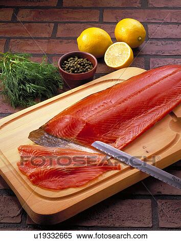 Smoked Salmon View Large Photo Image Stock Photography - Smoked Salmon. Fotosearch
