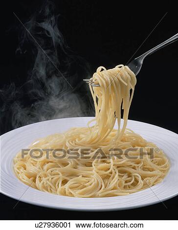 Stock Image - Spaghetti And Steam. Fotosearch