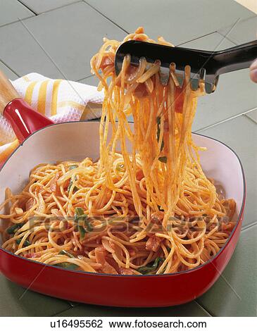 Stock Image - Spaghetti Neapolitan. Fotosearch