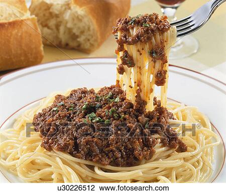Spaghetti With Meat Sauce View Large Photo Image Stock Image - Spaghetti With Meat Sauce. Fotosearch