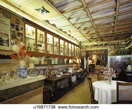 Spanish Restaurant, Restaurant View Large Photo Image Stock Photo - Spanish Restaurant, Restaurant. Fotosearch