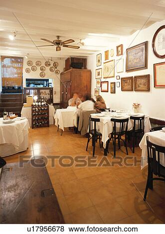 Spanish Restaurant, Restaurant View Large Photo Image Stock Photo - Spanish Restaurant, Restaurant. Fotosearch