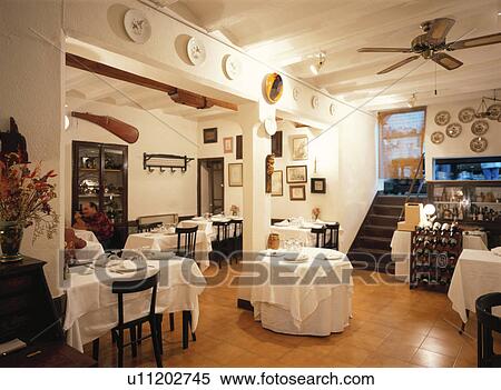 Spanish Restaurant, Restaurant View Large Photo Image Stock Photography - Spanish Restaurant, Restaurant. Fotosearch