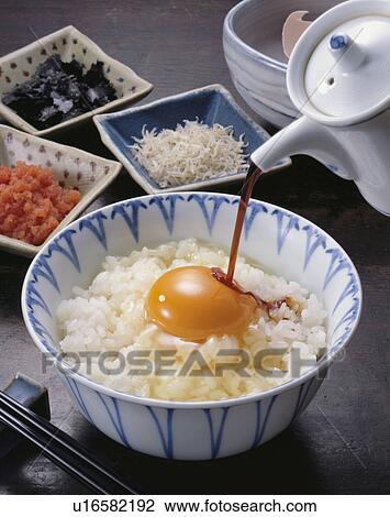 Steam Rice With Egg View Large Photo Image Stock Image - Steam Rice With Egg. Fotosearch
