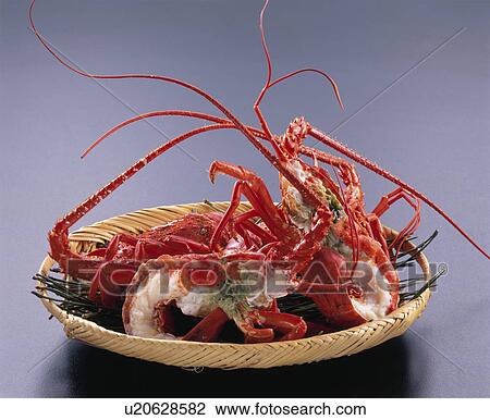 Steamed Spiny Lobster With Salt View Large Photo Image Stock Image - Steamed Spiny Lobster With Salt. Fotosearch