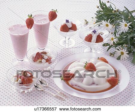 Stock Photo - Strawberry Dessert. Fotosearch