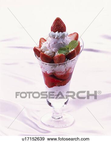 Stock Photo - Strawberry Parfait. Fotosearch