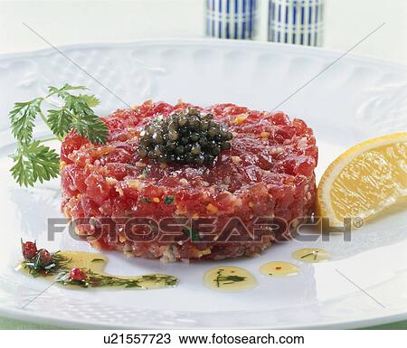 Tartar Steak Of Tuna View Large Photo Image Stock Image - Tartar Steak Of Tuna. Fotosearch