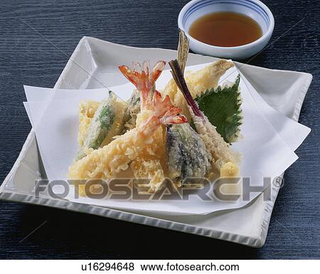 Tempura Assortment View Large Photo Image Stock Photo - Tempura Assortment. Fotosearch