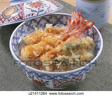 Tempura Bowl View Large Photo Image Picture - Tempura Bowl. Fotosearch