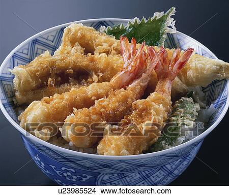 Tempura Bowl View Large Photo Image Picture - Tempura Bowl. Fotosearch