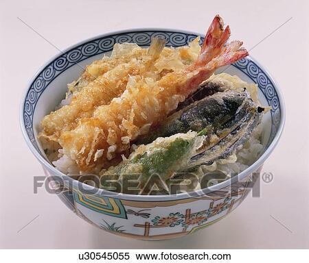 Tempura Bowl View Large Photo Image Stock Photography - Tempura Bowl. Fotosearch