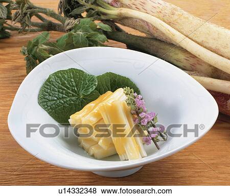 Stock Photo - Udo With Miso And Vinegar. Fotosearch