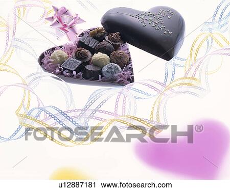 Stock Image - Valentine Chocolate. Fotosearch