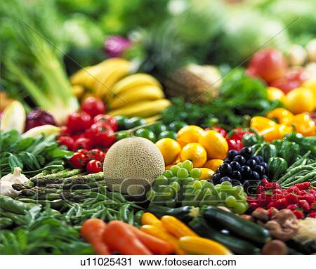Stock Image - Vegetables, Fruits. Fotosearch