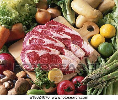 Stock Image - Beef, Sirloin,. Fotosearch