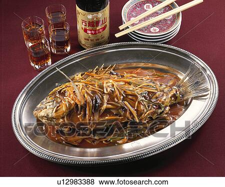 Black Sea Bream With Starchy Sauce View Large Photo Image Stock Photo - Black Sea Bream With Starchy Sauce. Fotosearch