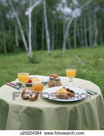 Picture - Breakfast, Scrambled Eggs,. Fotosearch