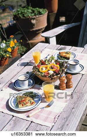Stock Image - Breakfast, Spanish Omelet,. Fotosearch