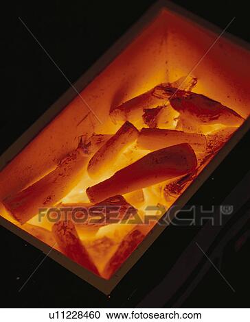 Stock Image - Charcoal Fire. Fotosearch