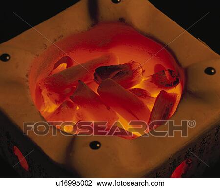 Stock Image - Charcoal Fire. Fotosearch