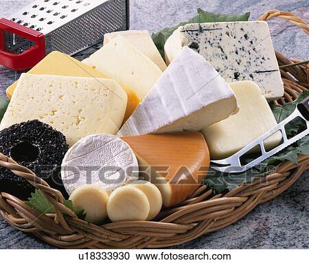 Stock Image - Cheese Various Kinds. Fotosearch