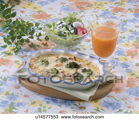 Stock Image - Chicken Au Gratin. Fotosearch