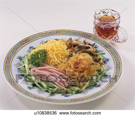 Stock Photograph - Cold Appetizer, Jelly Fish. Fotosearch