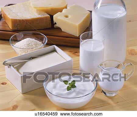 Stock Photo - Dairy-Products Set. Fotosearch