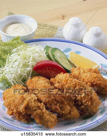 Stock Photography - Deep-Fried Oysters. Fotosearch