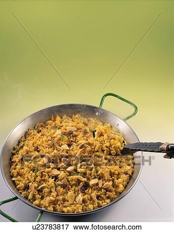 Stock Photo - Dry Currey With Tuna. Fotosearch