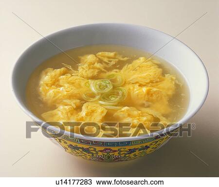 Stock Image - Egg Soup. Fotosearch