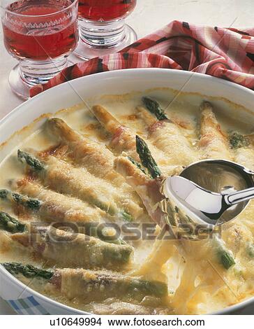 Picture - Gratin Of Asparagus. Fotosearch