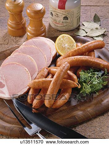 Ham, Sausage View Large Photo Image Stock Image - Ham, Sausage. Fotosearch