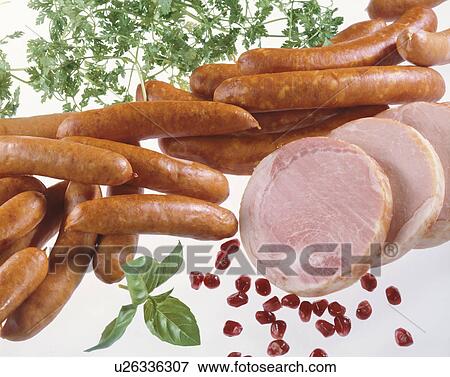 Ham, Sausage View Large Photo Image Stock Photo - Ham, Sausage. Fotosearch