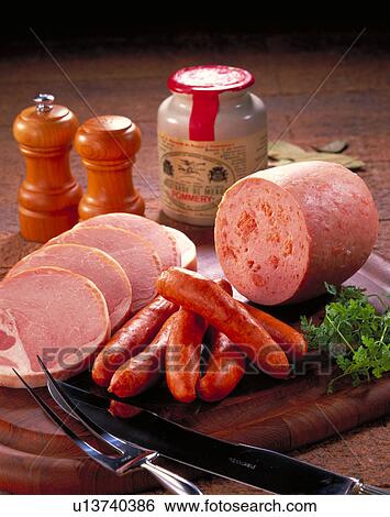 Ham, Sausage View Large Photo Image Stock Photograph - Ham, Sausage. Fotosearch