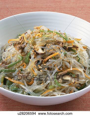Korean Gelatin Noodles View Large Photo Image Picture - Korean Gelatin Noodles. Fotosearch