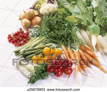 Stock Image - Mini Vegetable Set. Fotosearch