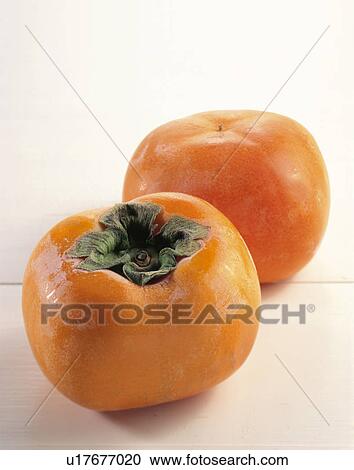 Stock Image - Persimmon, Jiro Persimmon. Fotosearch