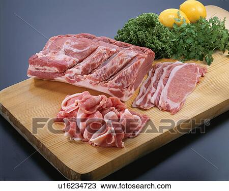Stock Image - Pork, Sirloin,. Fotosearch