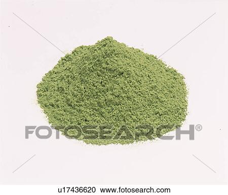 Stock Image - Powdered Green Tea. Fotosearch