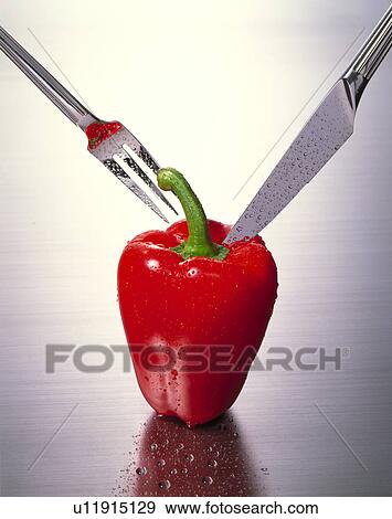 Stock Photo - Red Bell Pepper. Fotosearch
