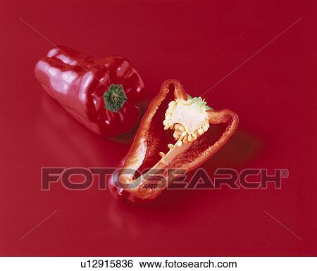 Red Bell Pepper View Large Photo Image Stock Photograph - Red Bell Pepper. Fotosearch