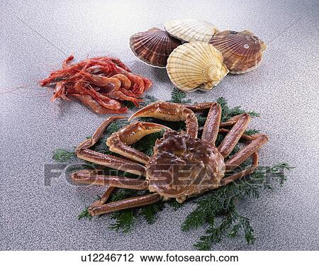 Stock Image - Sea Food Set. Fotosearch