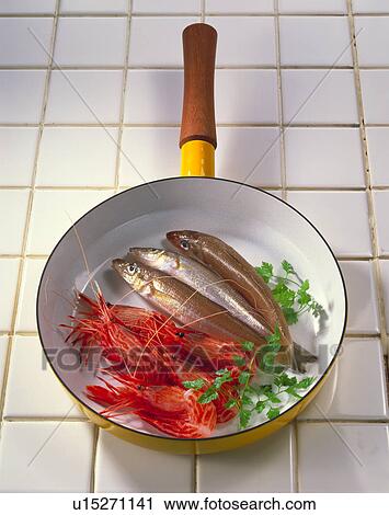 Stock Image - Sea Food Set. Fotosearch