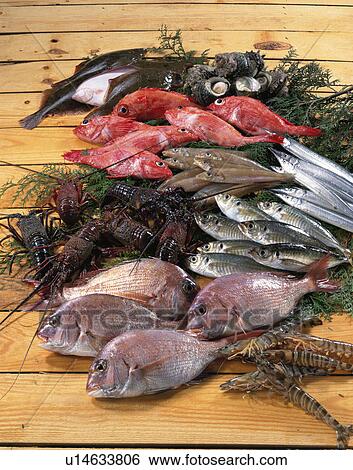 Stock Photograph - Sea Food Set. Fotosearch