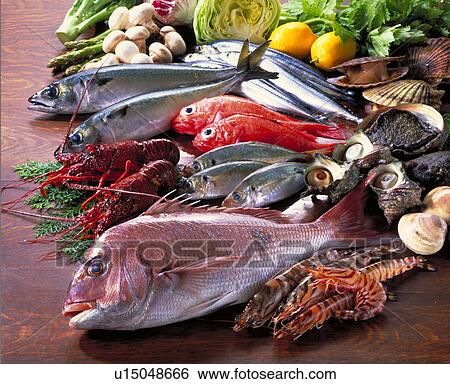 Stock Photograph - Sea Food Set. Fotosearch