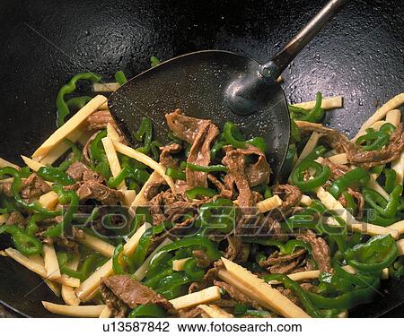 Shredded Beef With Pepper View Large Photo Image Stock Image - Shredded Beef With Pepper. Fotosearch
